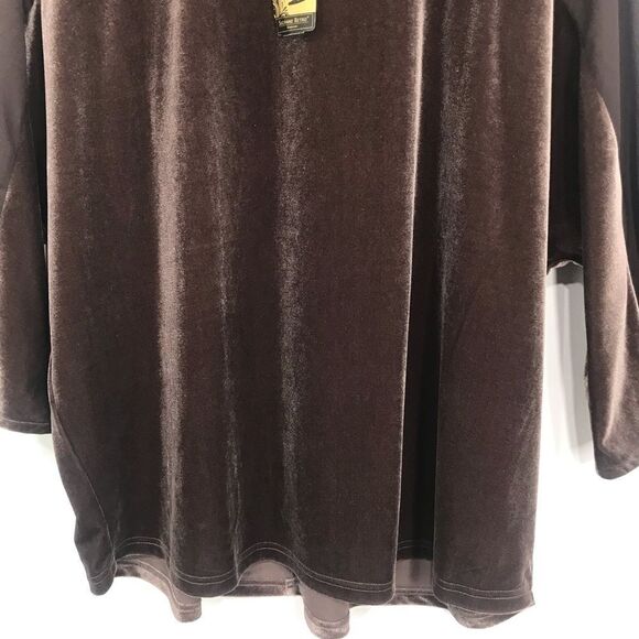 Suzanne Betro Two Piece Brown Velour Matching Lounge Pants and Top NEW - Picture 5 of 16